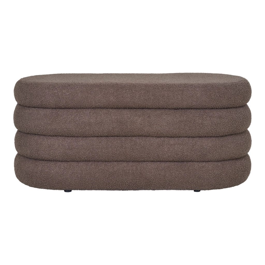 Panca Dartford, Marrone, Tessuto, 45x103x44 cm