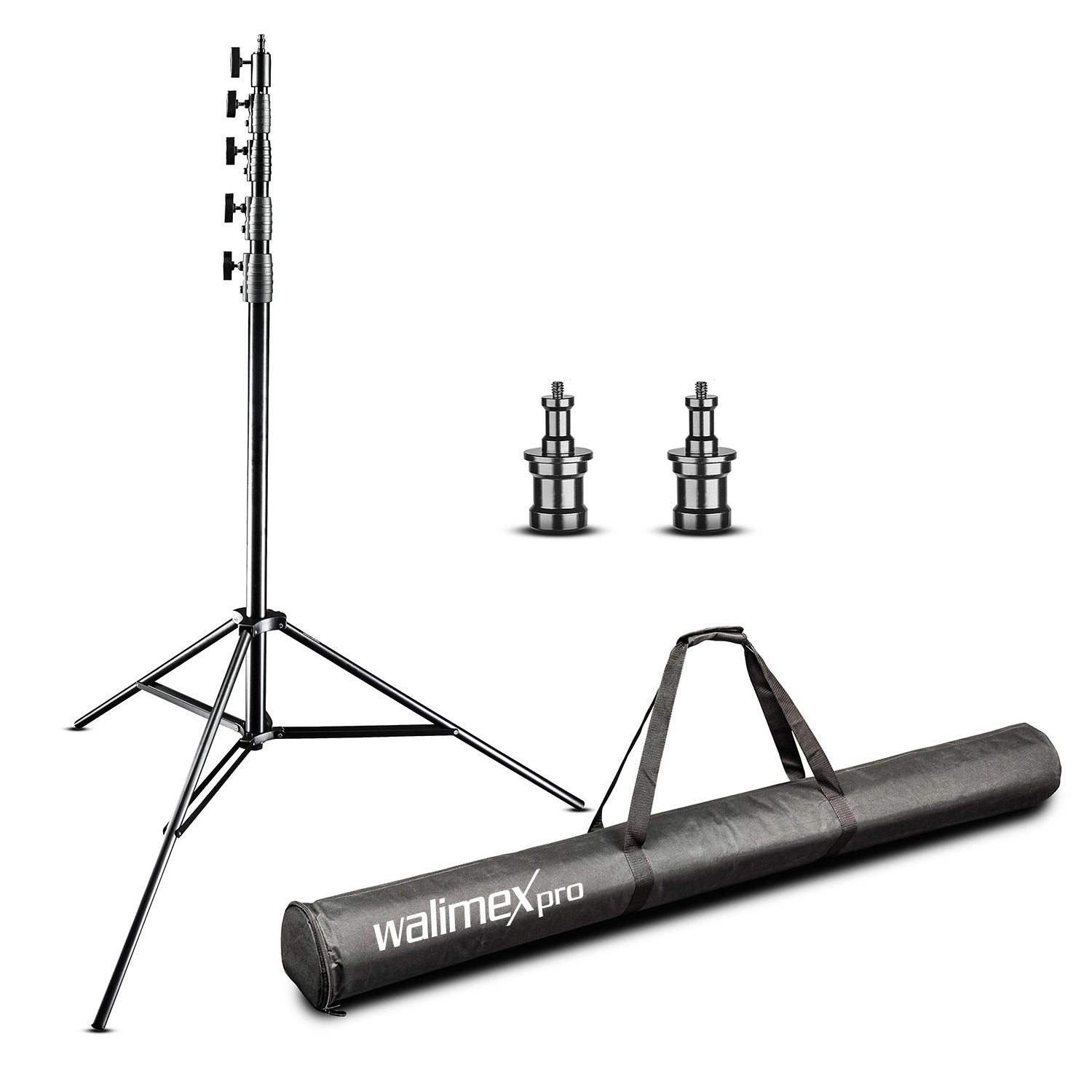 AIR Jumbo 600 Stativo per luci max 22,5 kg Cavalletto fotografico con altezza fino a 600 cm, in alluminio, Treppiedi con attacco per apparecchiature foto e video