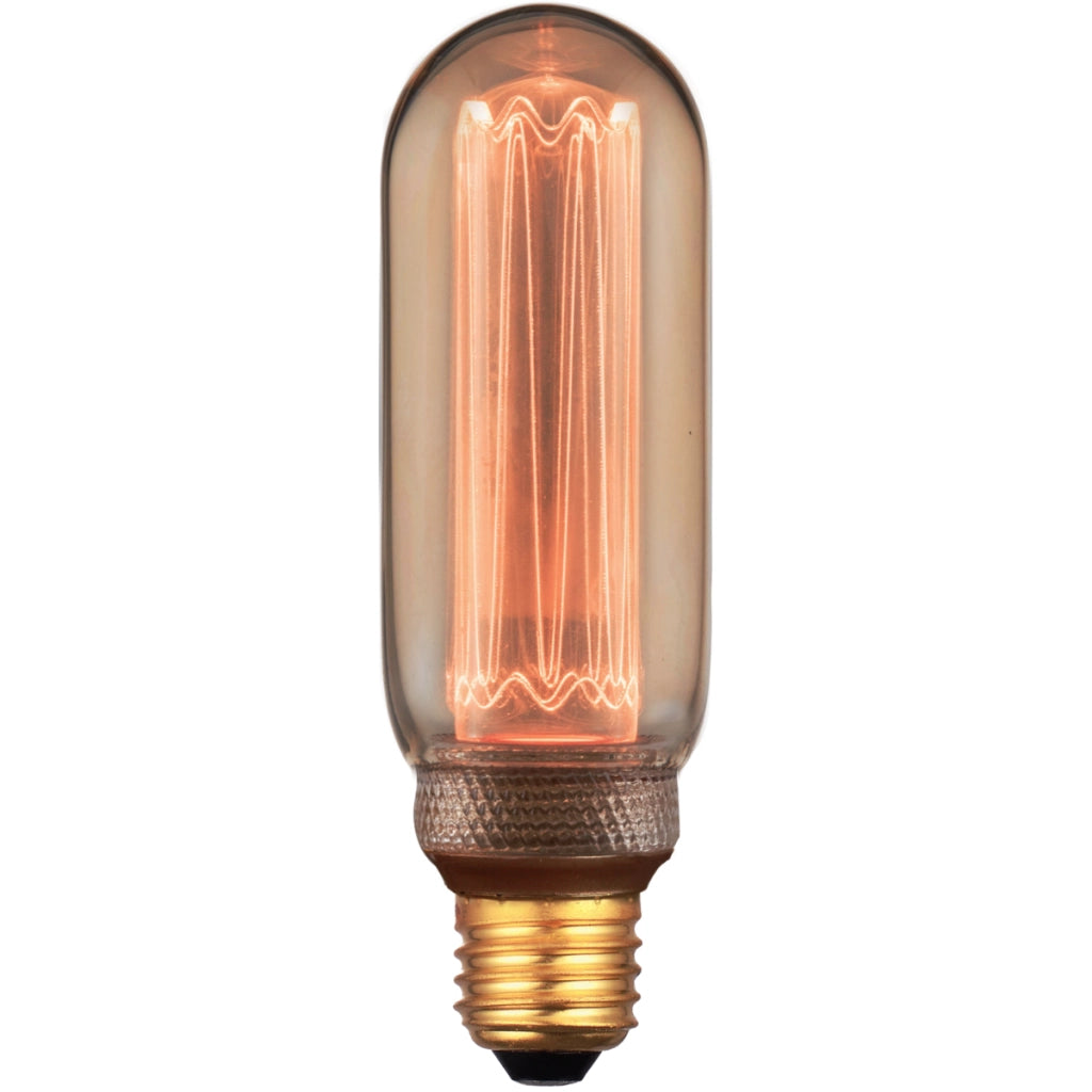 Lampadina LED decorativa T45 ambra E27 4W 200lm 1800K Polux