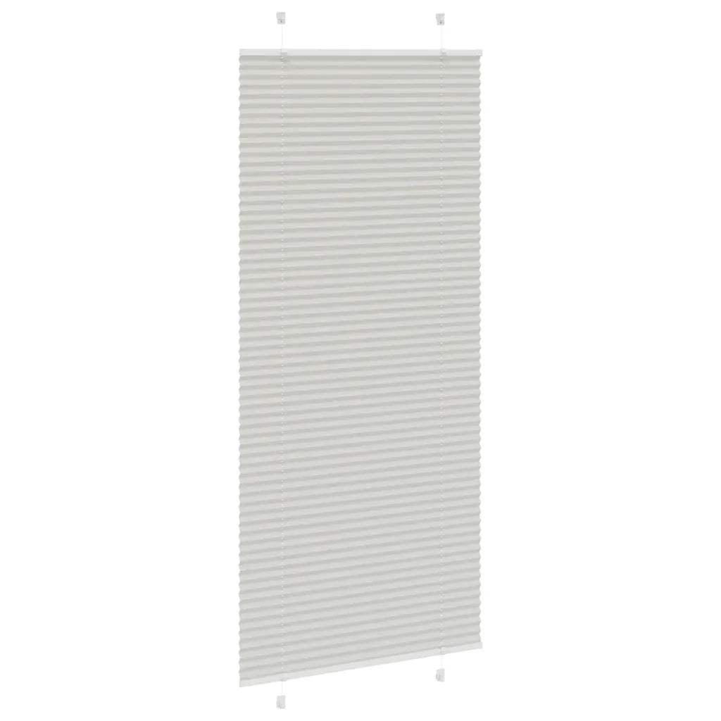 Tenda Plissettata Grigio Chiaro 90x200 cm Larghezza Tessuto 4015362
