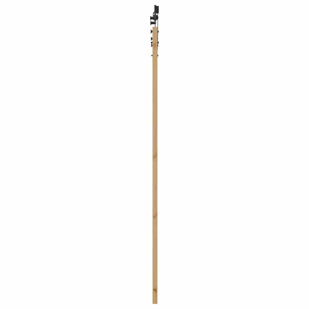 Porta scorrevole ORKDAL Naturale e Nero 86 x 211 cm