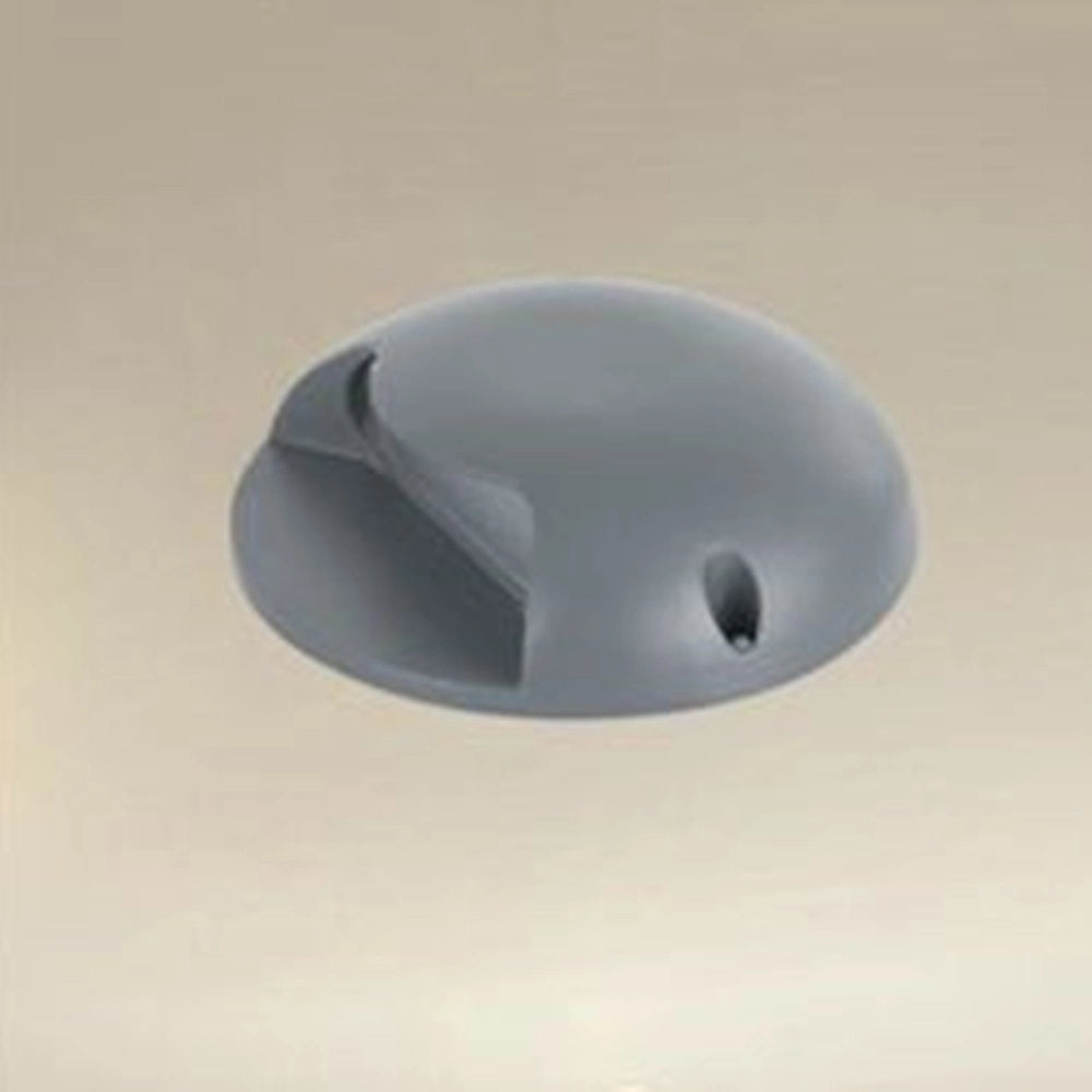 Trade Shop - Mini Faretto Segnapasso A Led 4 Watt Rotondo Grigio 440lm Luce Calda 3000k 33634 -
