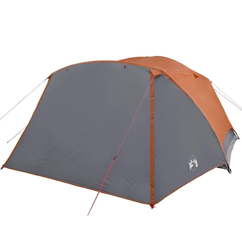 Tenda da Campeggio con Portico 4 Persone Arancione Impermeabile 94417