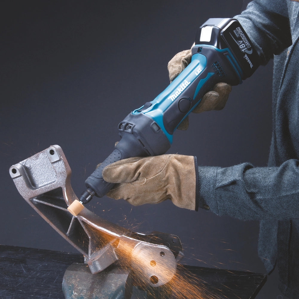 Smerigliatrice Diritta Makita DGD800ZJ 18V LXT Ø6 mm con Valigetta Makpac