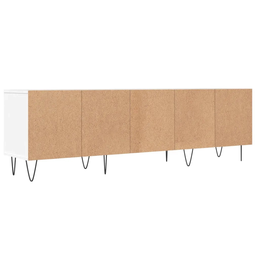 Mobile Porta TV Bianco 150x30x44,5 cm in Legno Multistrato 831276