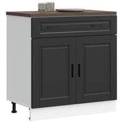 vidaXL Base da Cucina Porto Nero in Legno Multistrato