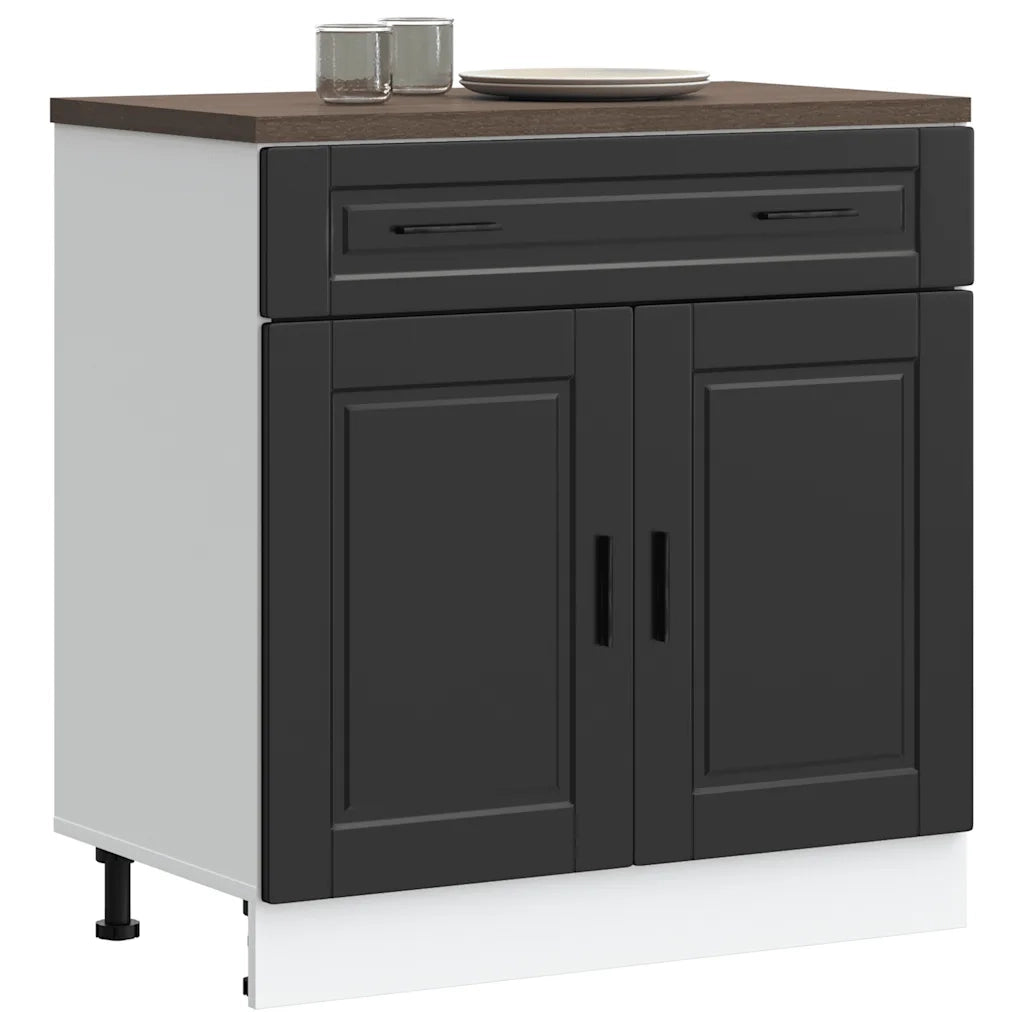vidaXL Base da Cucina Porto Nero in Legno Multistrato