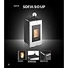 Stufa a pellet biofireSOFIA 9.0 UP-9kW - ermetica - A+ - uscista superiore