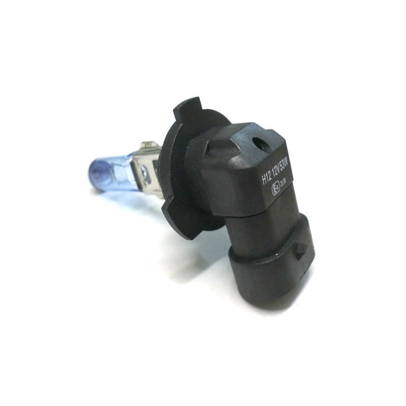 Coppia 2 Lampade Alogena H12 12V 53W PZ20d Effetto Xenon Bianco Compatibile con Fari H12