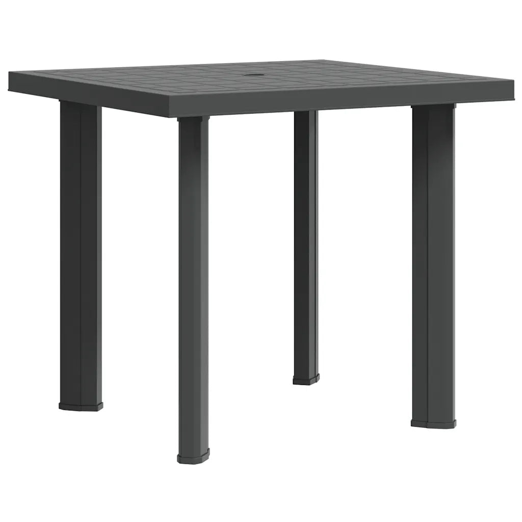 Tavolo da Giardino Antracite 80x75x72 cm in Plastica 48804