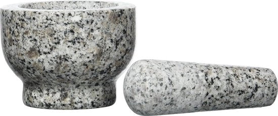 Mortar e Pestello, Bacinella Frantumatrice con Martello a Manico, Pestello per Aglio e Salsa, Frantumatore Manuale per Cucina