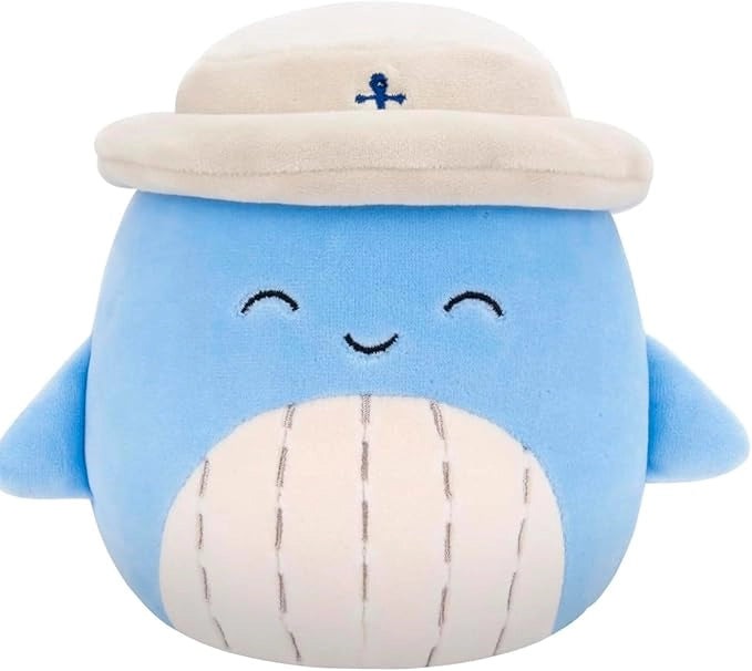 Squishmallows Peluche 20 cm Samir,Colore azzuro, Jazwares, Eta 3+
