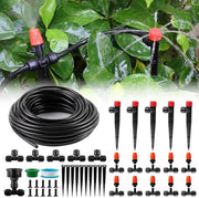 Irrigazione automatizzata per giardino e piante - 20 m tubo e distributori regolabili