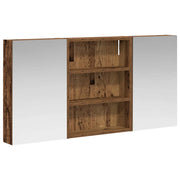 Set di Armadi da Bagno | Armadio da bagno con lo scaffale 3 pz 100 x 10,5 x 50 cm