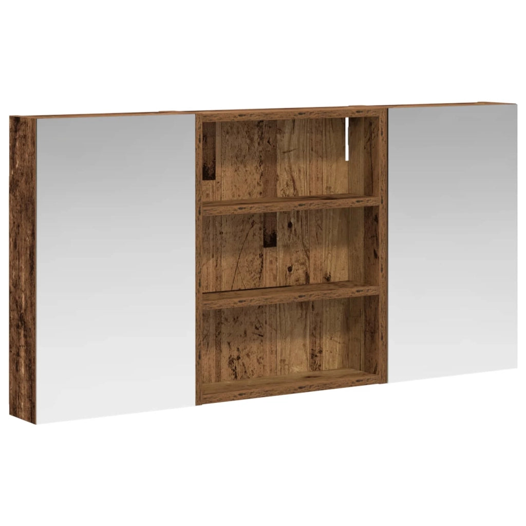 Set di Armadi da Bagno | Armadio da bagno con lo scaffale 3 pz 100 x 10,5 x 50 cm