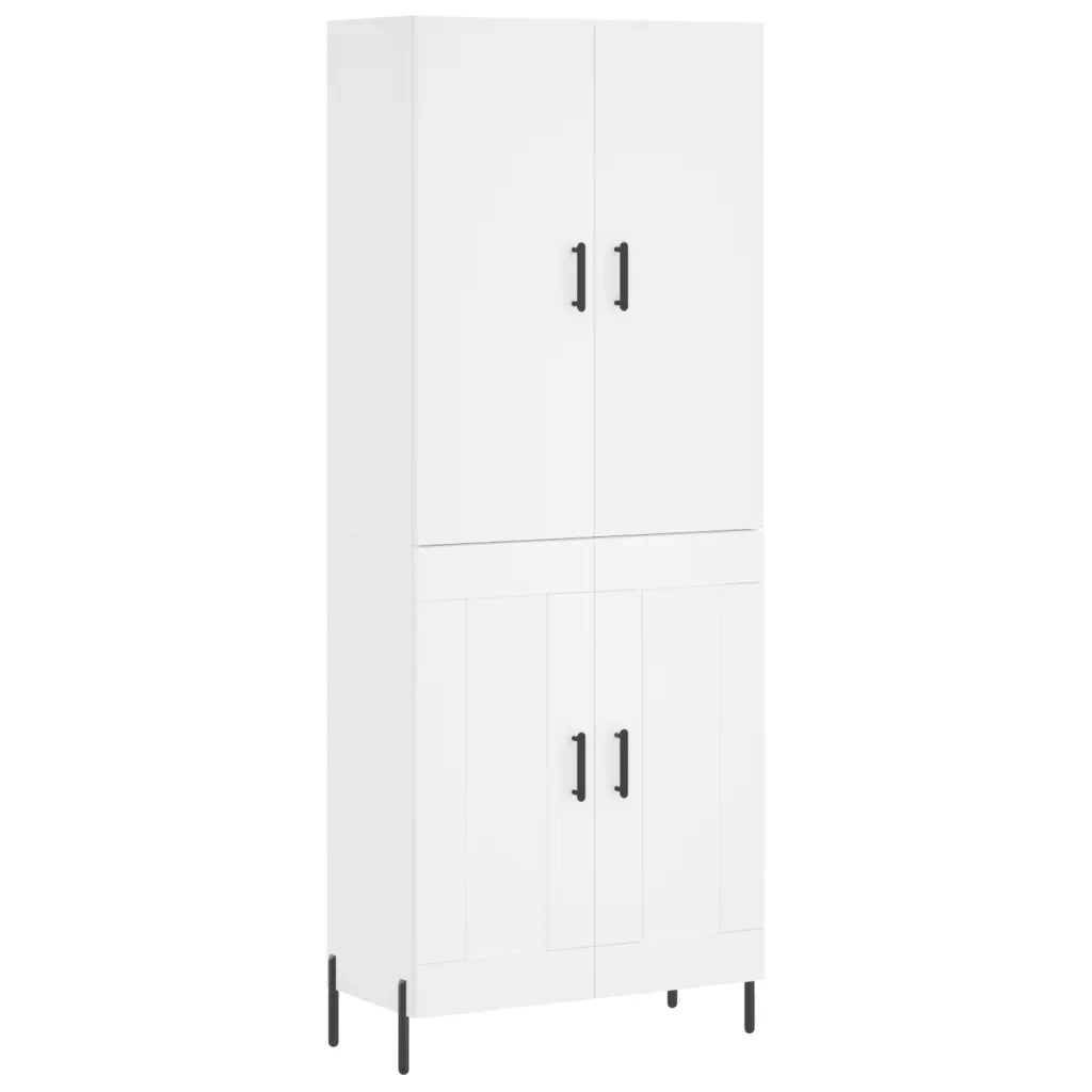 Credenza Bianca 69,5x34x180 cm in Legno Multistratocod mxl 125603