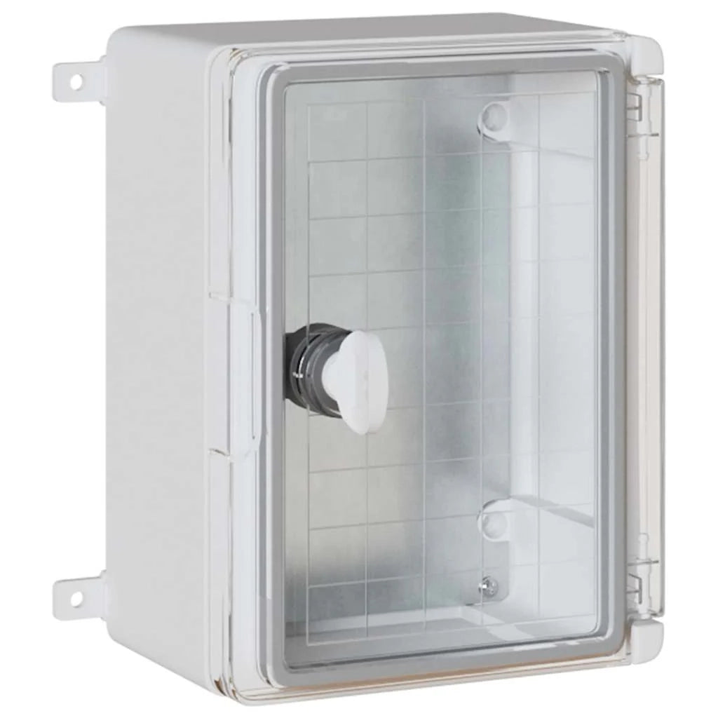 Armadio elettrico moderno dal design elegante 47 x 20 x 60 cm in plastica ABS grigia 02_0058205