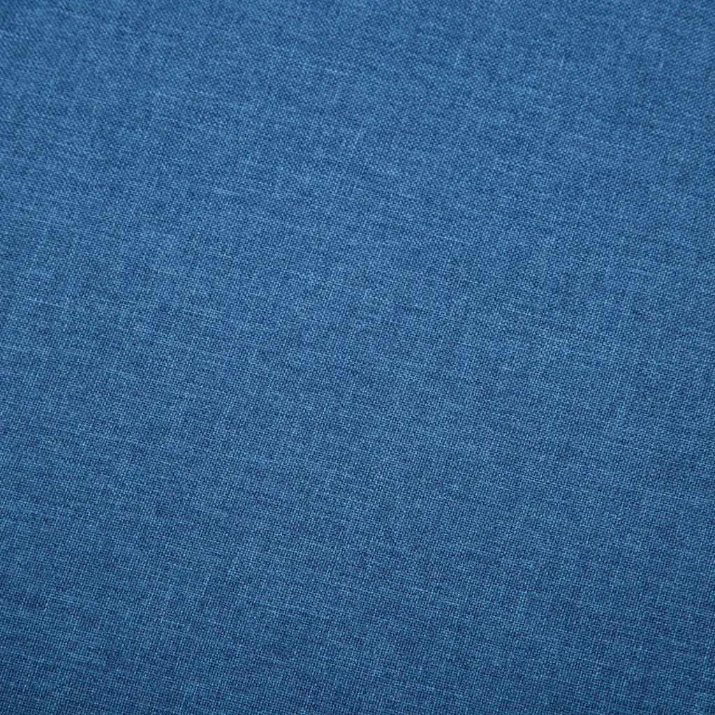 Divano a 3 Posti Rivestito in Tessuto 172x70x82 cm Blu 247130