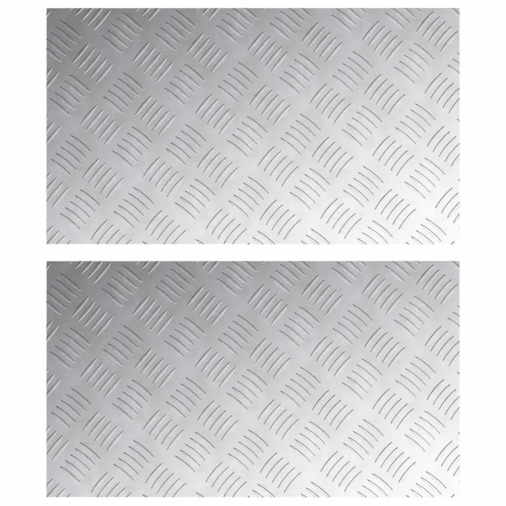 Gradini per Scale 2 pcs Argento 70 x 40 cm Alluminio 4104329