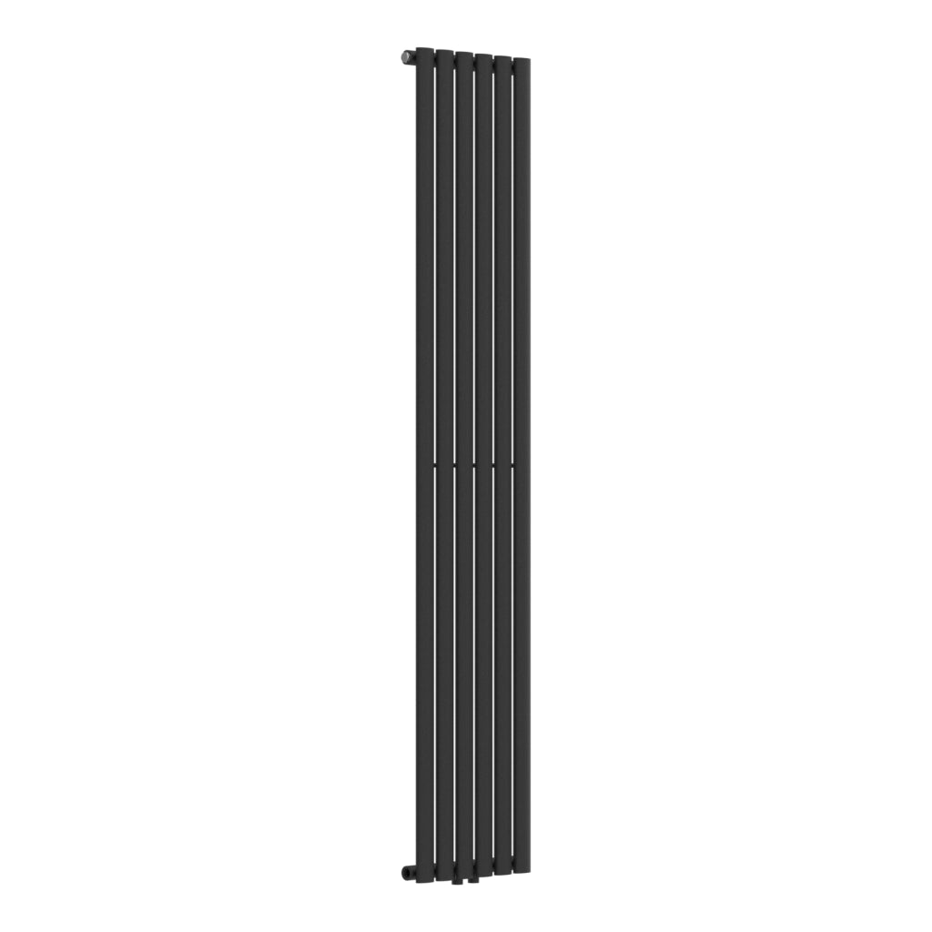 Termosifone Nore ad Acqua Calda Pannello Singolo con Elementi Tubolari 180 x 36 cm Nero [neu.haus]