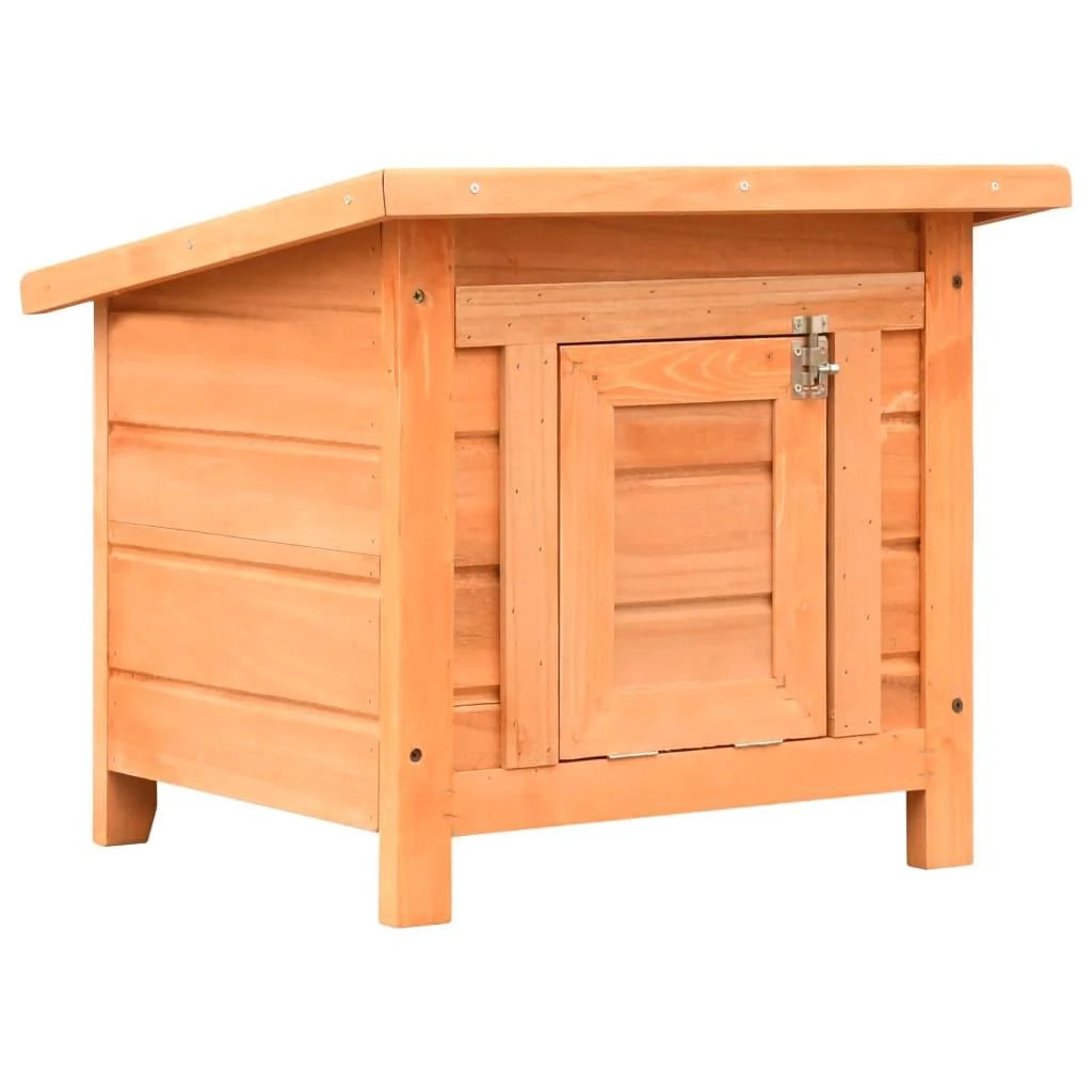 Tiragraffi per gatti albero di nicchia giocattolo per animali imbottito in pino massiccio 50 x 46 x 43 5 cm marrone 3702050