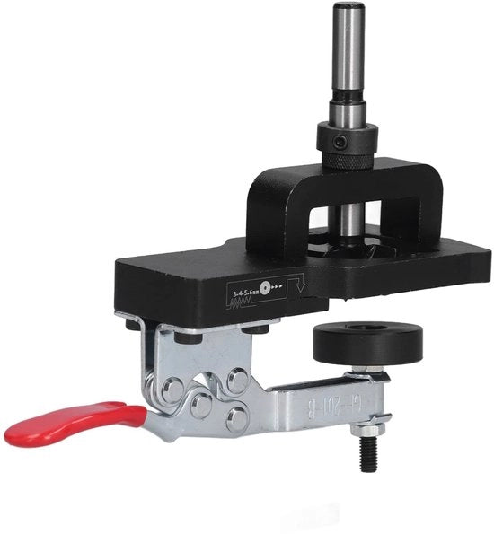 Set di guida per foratura 35 mm - 8 pezzi - Kit di utensili manuale - Lega di alluminio - Lavorazione del legno - Precisione e durata - Guida per foratura