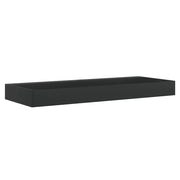 Lavandino-Lavabo 120x46x11 cm Blocco in Marmo/Minerale Nero Opaco