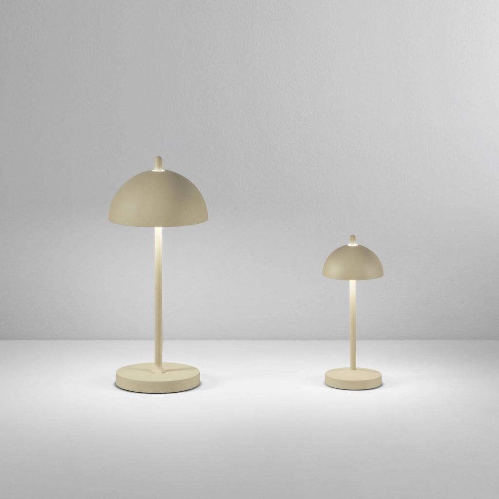 LAMPADA DA TAVOLO RICARICABILE LED PARTY CREMA 2,5W 350LM 3000K DIMMERABILE IP44 13x30CM