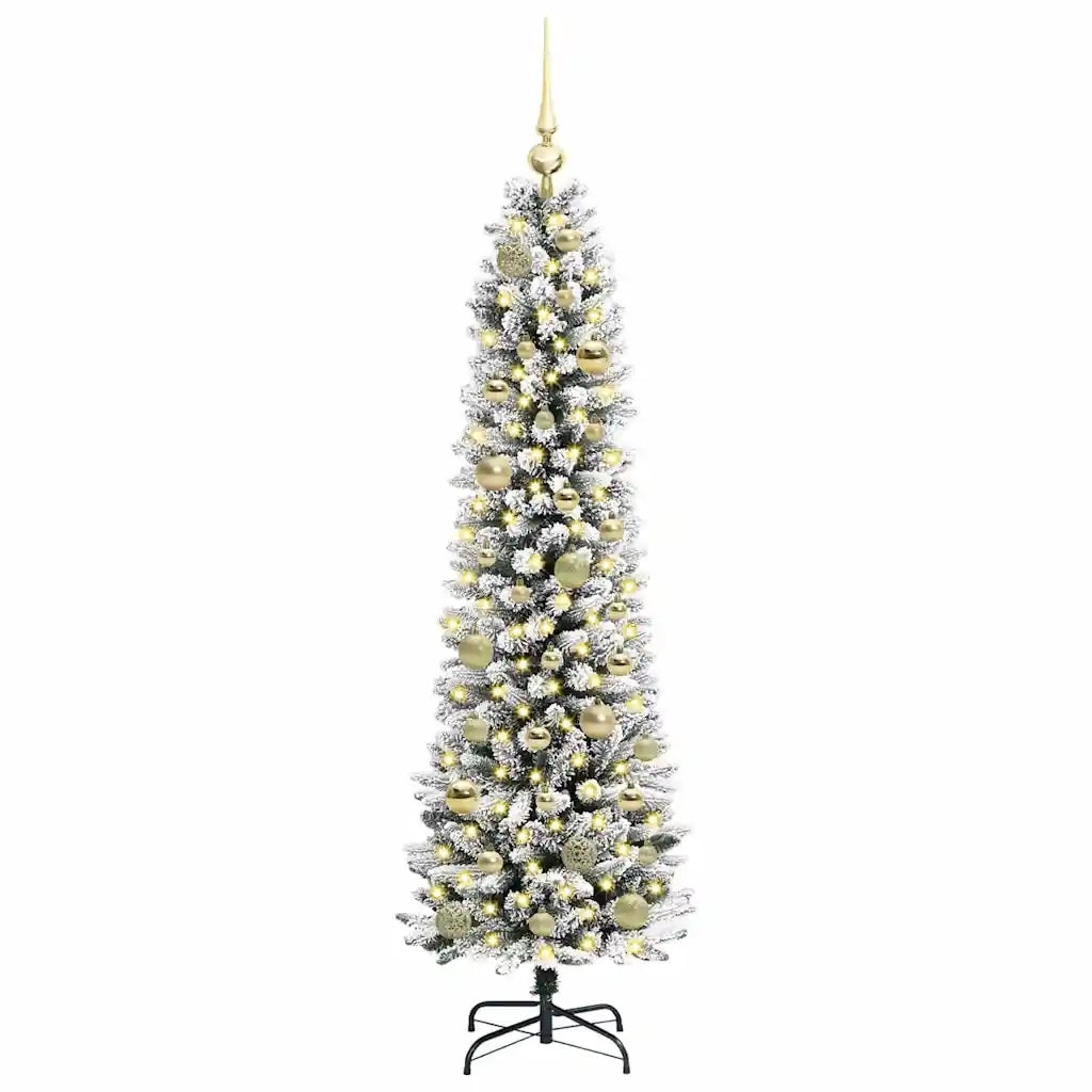 Albero di Natale | Decorazioni natalizie artificiale con 150 LED Bianco 150 cm