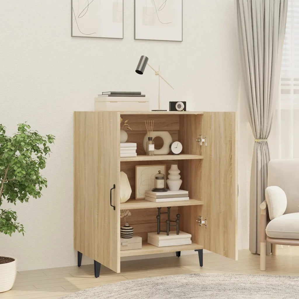 Credenza Rovere Sonoma 70x34x90 cm in Legno Multistrato 812108