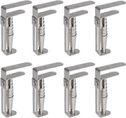 8 pacchi di clip per tovagliato in acciaio inossidabile, 9,5x5 cm, clip per tovagliato per tavole da giardino, clip per tovagliato per esterni, clip per tovagliato per tavole spesse