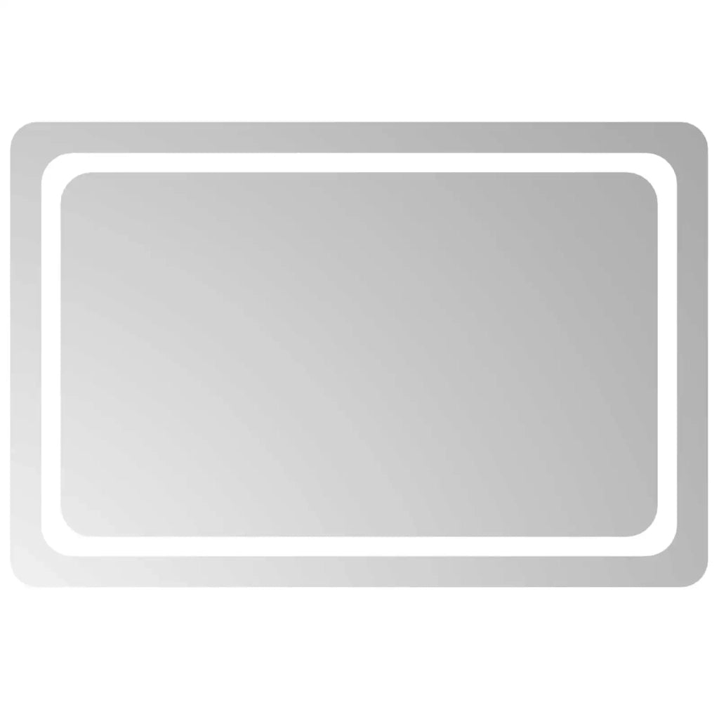 Specchio da bagno LED Trasparente 90 x 60 cm vetro temperato 42045840