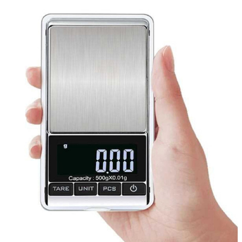 Trade Shop - Mini Bilancia Tascabile Digitale 0,01 G 500 G Display Lcd Retroilluminato Q-d101 -