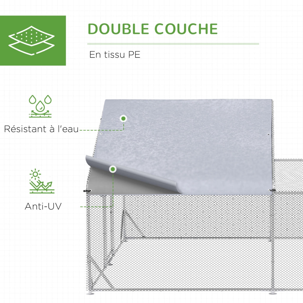 Recinto per esterno 12 m2 ¨C zephmum ¨C acciaio galvanizzato 4x3x2 m