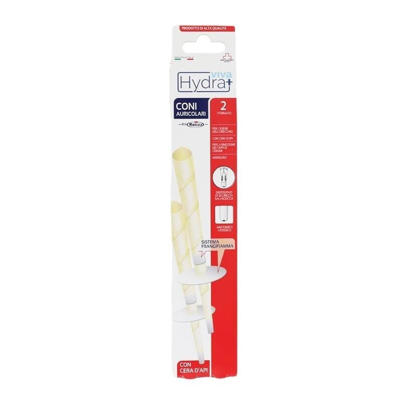 HYDRA VIVA+ CONI AURICOLARI 2 PEZZI  CON ANELLO FERMA FIAMMA