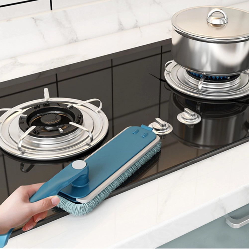 Trade Shop - Spazzola Per Pulizia Casa Pieghevole Portatile Multifunzionale Panno Spugna In Microfibra -
