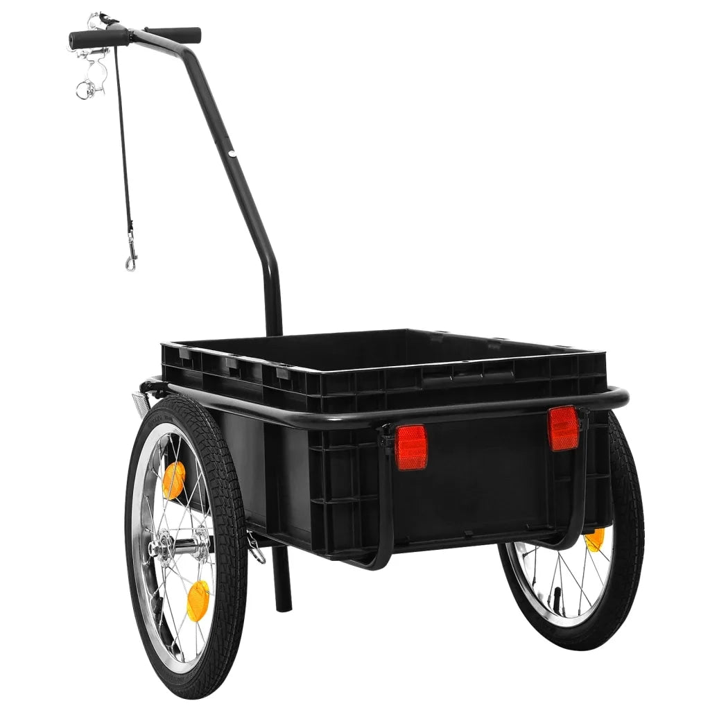 Rimorchio Bici/Carrello Manuale 155x60x83 cm in Acciaio Blu 91772