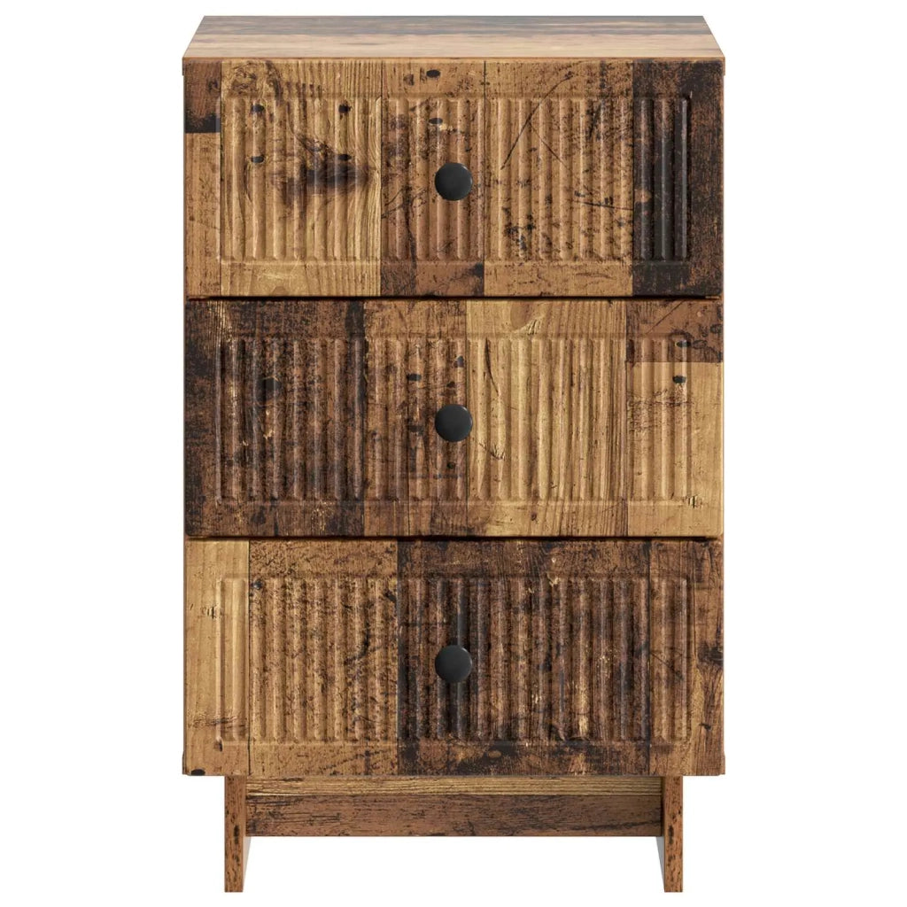 Armadio da Notte con cassetto Legno antico 43 x 41 x 66,5 cm 893873