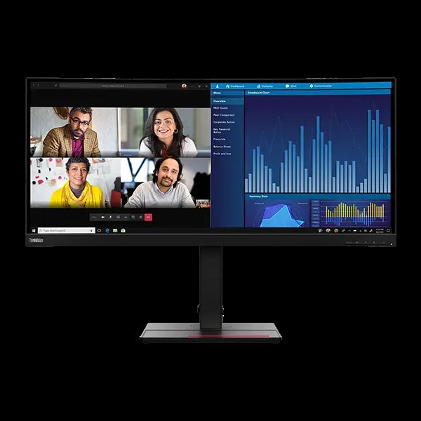 Lenovo thinkvision p34w-20 led display 86,7 cm (34.1") 3440 x 1440 pixel wide quad hd nero - 63F2RAT3EU