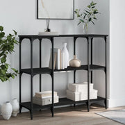 Tavolino Consolle-Tavolino da soggiorno-Tavolo Nero 102x35x90 cm in Legno Multistrato