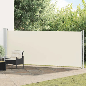 Tenda Laterale Retrattile per Patio 600x160 cm Crema