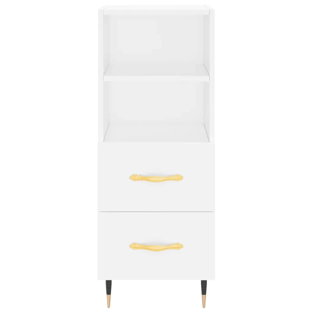 Credenza Bianca 34,5x34x180 cm in Legno Multistrato 3200241