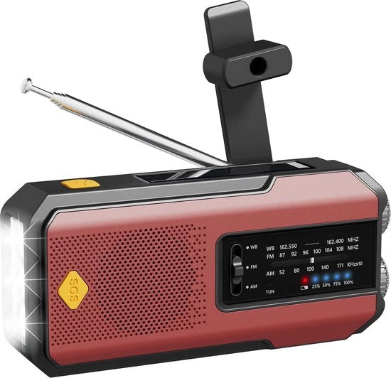 Radio Solare Opwindabile - Radio Opwindabile - Radio Opwindabile Solare - Powerbank Energia Solare