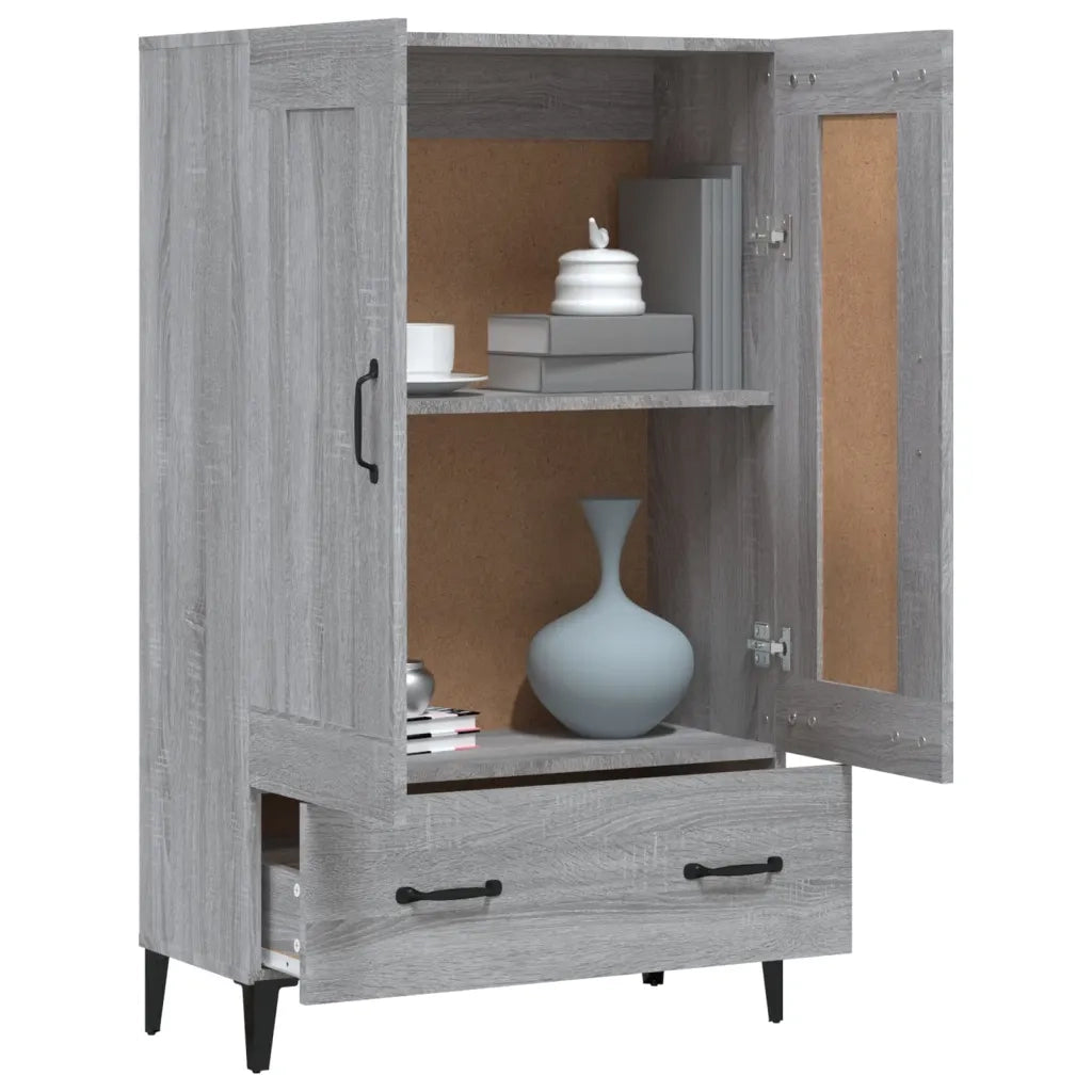 Credenza Grigio Sonoma 70x31x115 cm in Legno Multistrato cod mxl 26790