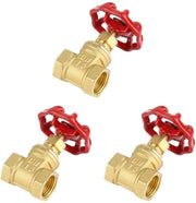 Valvola a scorrimento 232PSI - Ottone - DN15 (G1/2) - Acqua/Olio/Gas - Due direzioni - Apertura/Sblocco facile - Valvola di chiusura