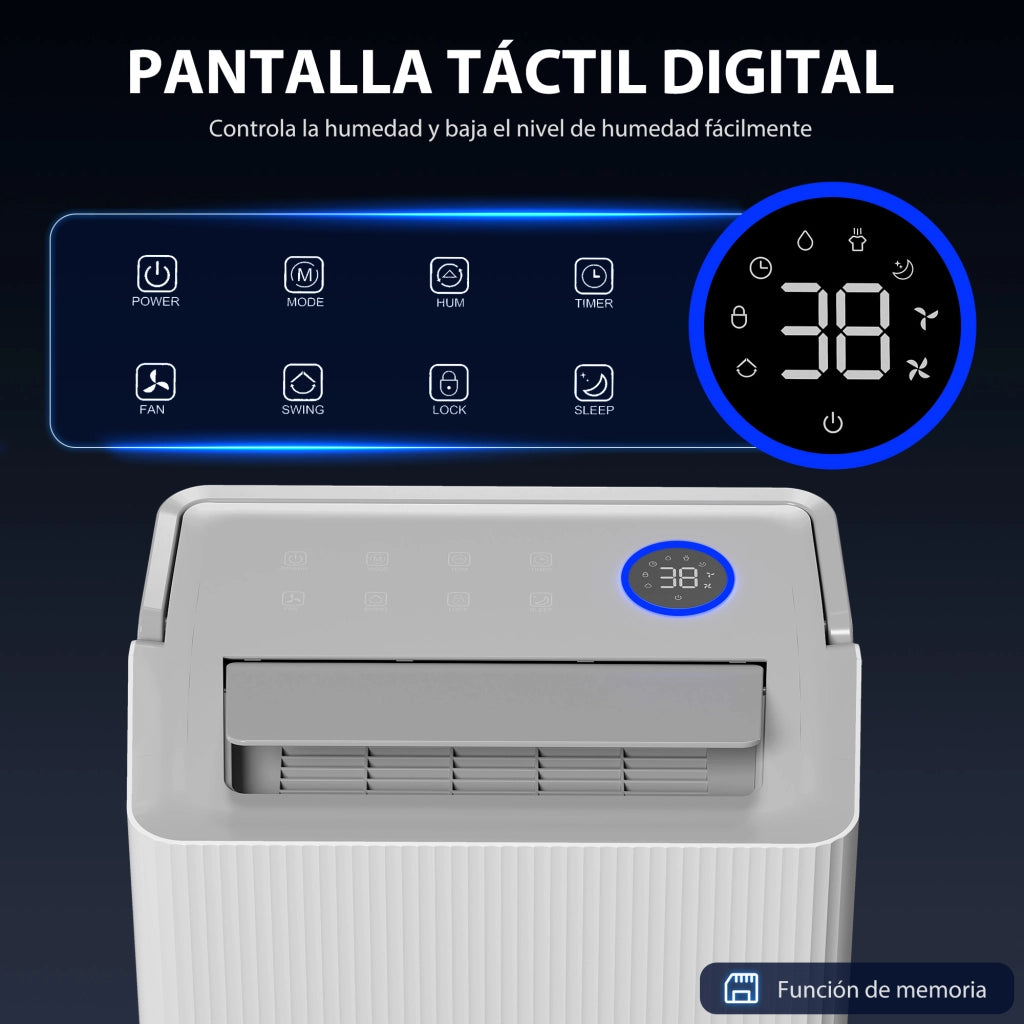 Deumidificatore 35L/Giorno ¨C zephmum ¨C 40-90 m2 Serbatoio 5,5L Timer 24H