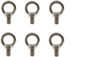 Oggetto M10 - Cavo Allungabile 30mm - Pacchetto da 6 Pezzi - Acciaio Inox - Resistente ai Colpi - Antiruggine e Duraturo - Anello di Avvito