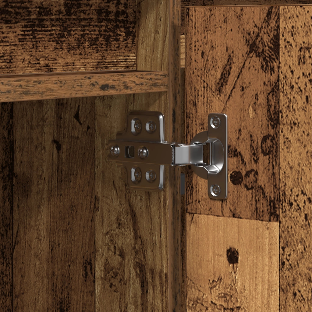 Mobile TV con LED Legno Vecchio 180x38x49 cm Legno ingegnerizzato