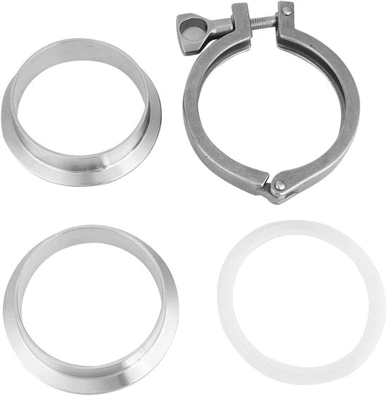 Tri-Clamp Klem 76mm Pijp Sanitair Unione con Set di Sigillatura in Silicio