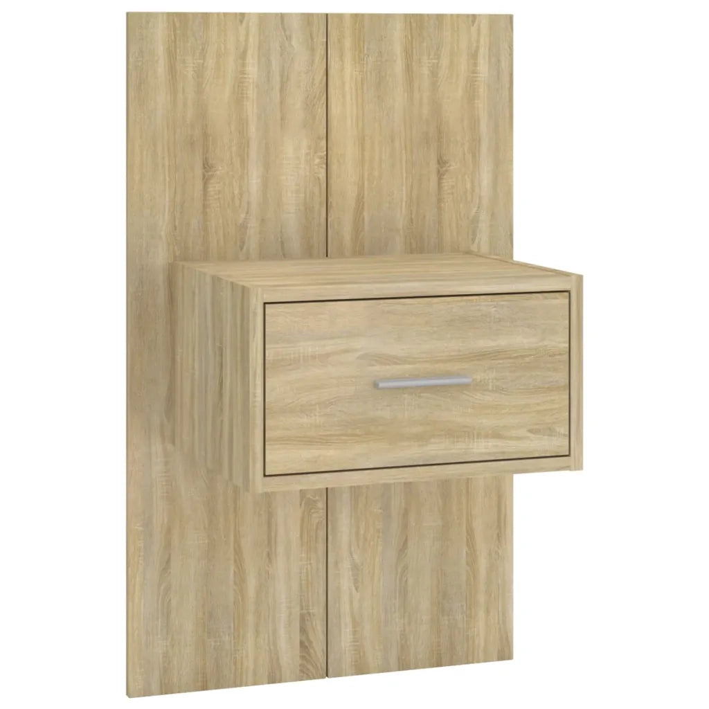 Comodini a Muro 2 pz-Set di 2 Tavolino da notte Rovere Sonoma 692322